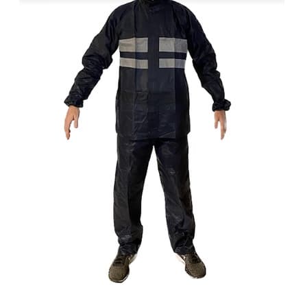 Conjunto Capa De Chuva com Jaqueta e Calça Em Pvc Moto Motoqueiro  Motoboy