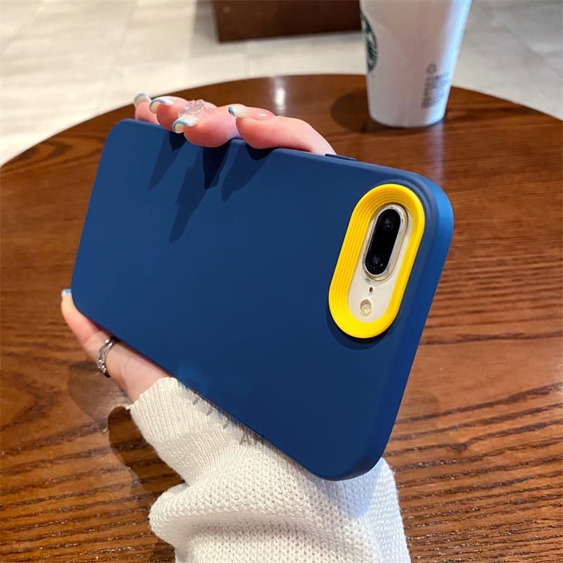 Caixa De Silicone Macaron Com Flanela Compatível Para iPhone 7 8 6 6S Plus X XR XS Max 11Pro SE 2020 2022 Capa À Prova De Choque Traseira ipX