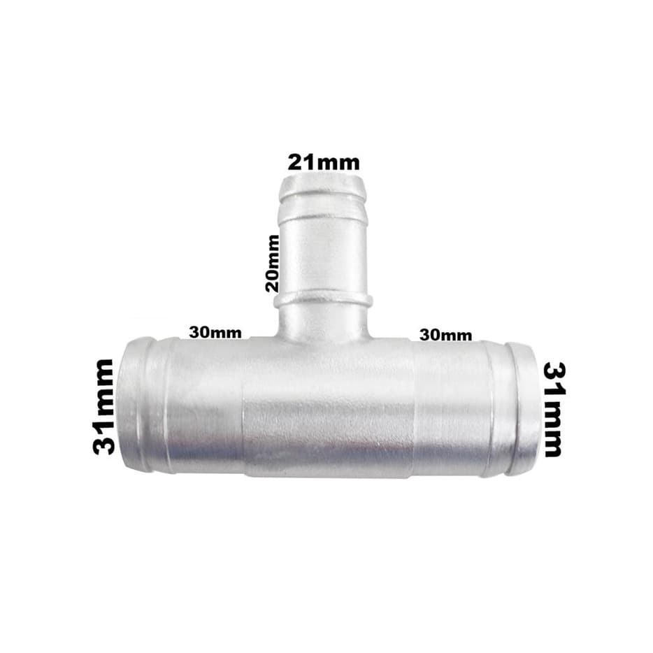 Conexao T Aluminio Reducao 30x20x30mm Adaptacao Universal