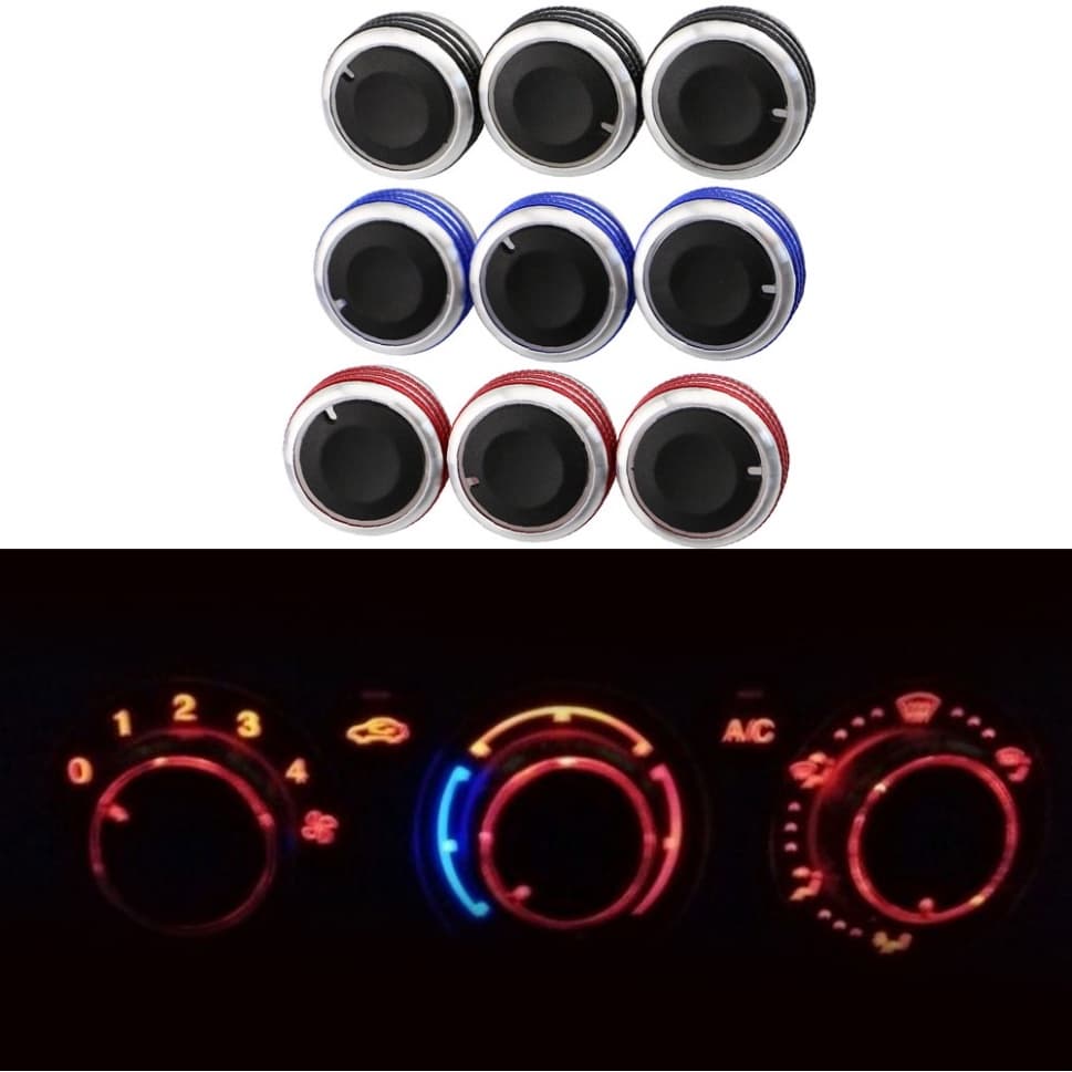 3Pcs/set Botão De Ar Condicionado Do Carro Interruptor AC Tampa Para Ford Focus 2 3 MK2 MK3 ST RS Acessórios Mondeo