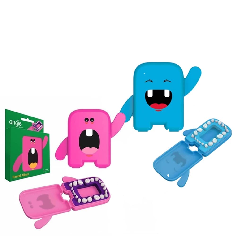 Kit 2 Porta Guarda Dente Leite Infantil - Dental Album