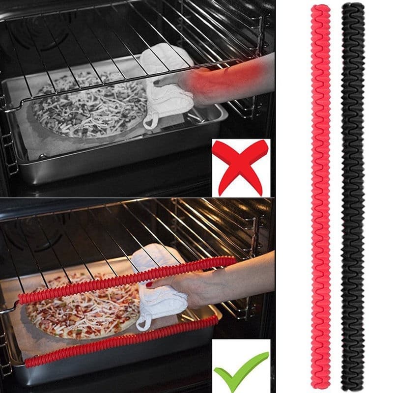 1PC Silicone Oven Rack De Forno De Clip De Proteção De Borda De Resistente Ao Calor Ajuda A Evitar Queimaduras