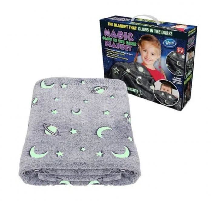 Manta Cobertor Infantil Mágico Brilha No Escuro 130x170 Full / Preço & Tal
