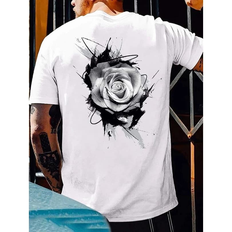 Camiseta Masculina Algodão 30.1 Estampada Camisa Masculina Estampa Costas
