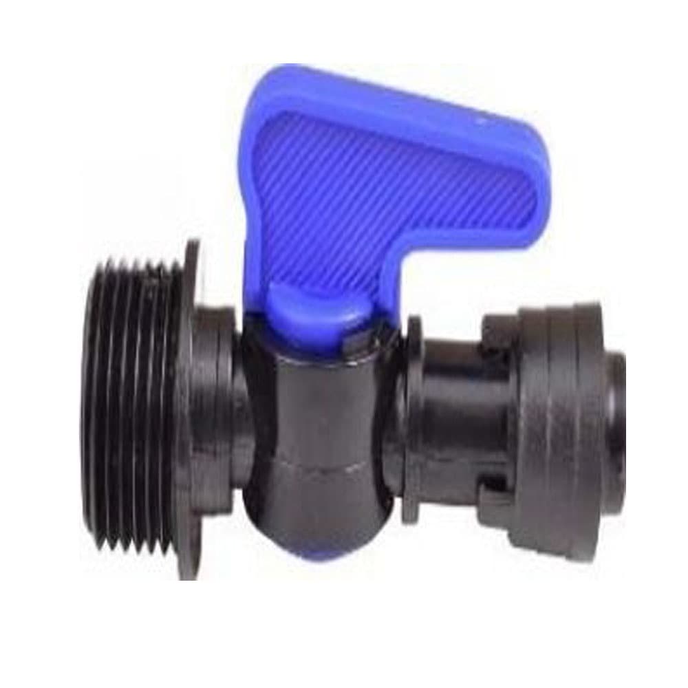 Kit 05 - Registro Inicial Rosca 3/4" com Anel 6 Pontas Para Tubo Pelbd 16mm