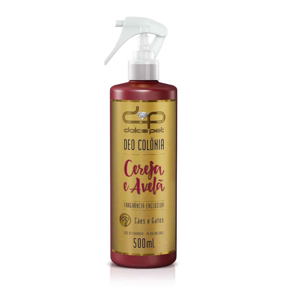 Perfume Colonia Cereja e Avelã Dolce Pet Cães e Gatos - 500 ml