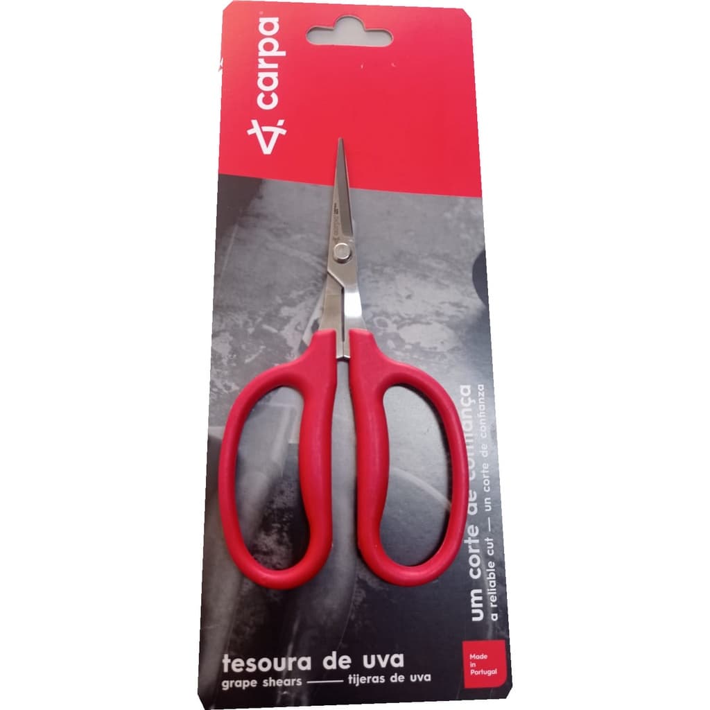 Tesoura Carpa P/ Colheita Uva Raleio Poda Inox 15 cm 43H15V