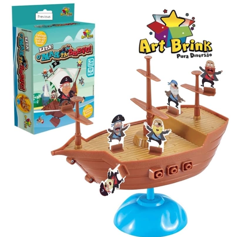 Jogo de barco pirata brinquedo equilíbrio brinquedos educativos família brinquedo interação presente do bebê