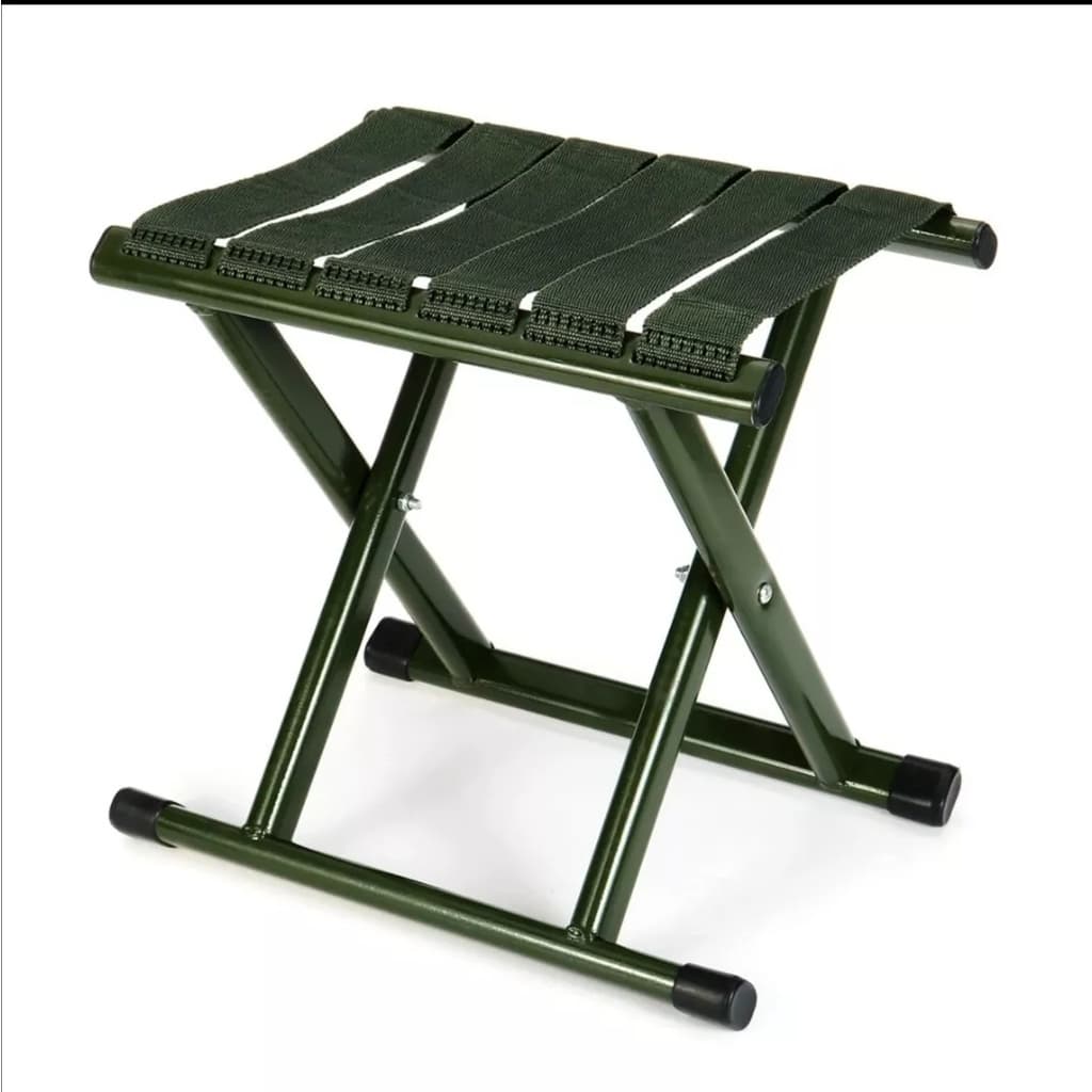 Banqueta Dobrável Militar para Acampar, Pescar E Lazer Resistente