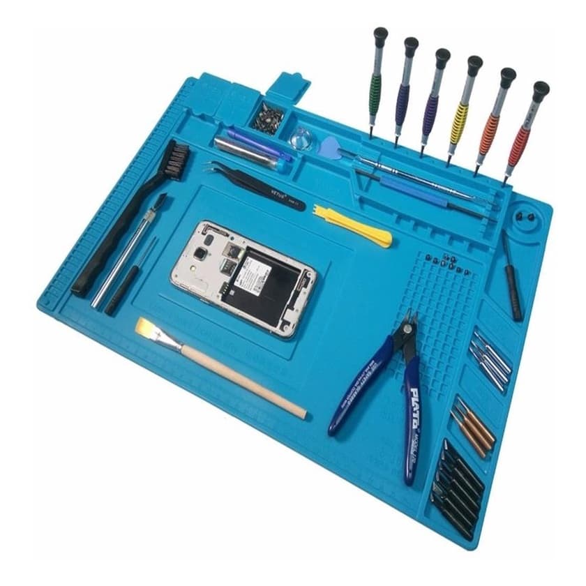 Manta Anti-estatica Silicone C/ Divisorias Bancada Conserto