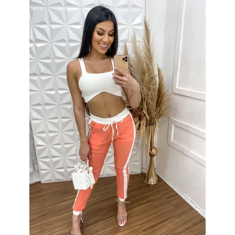 Calça Feminina Jogger Blogueira Tendencia Moda Feminina
