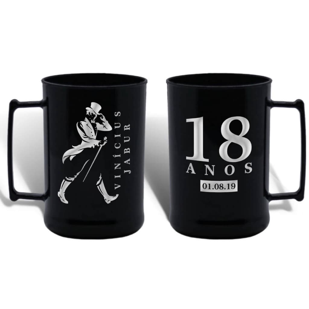 50 Canecas Chopp Personalizadas Acrílica 430ml Frent/vers