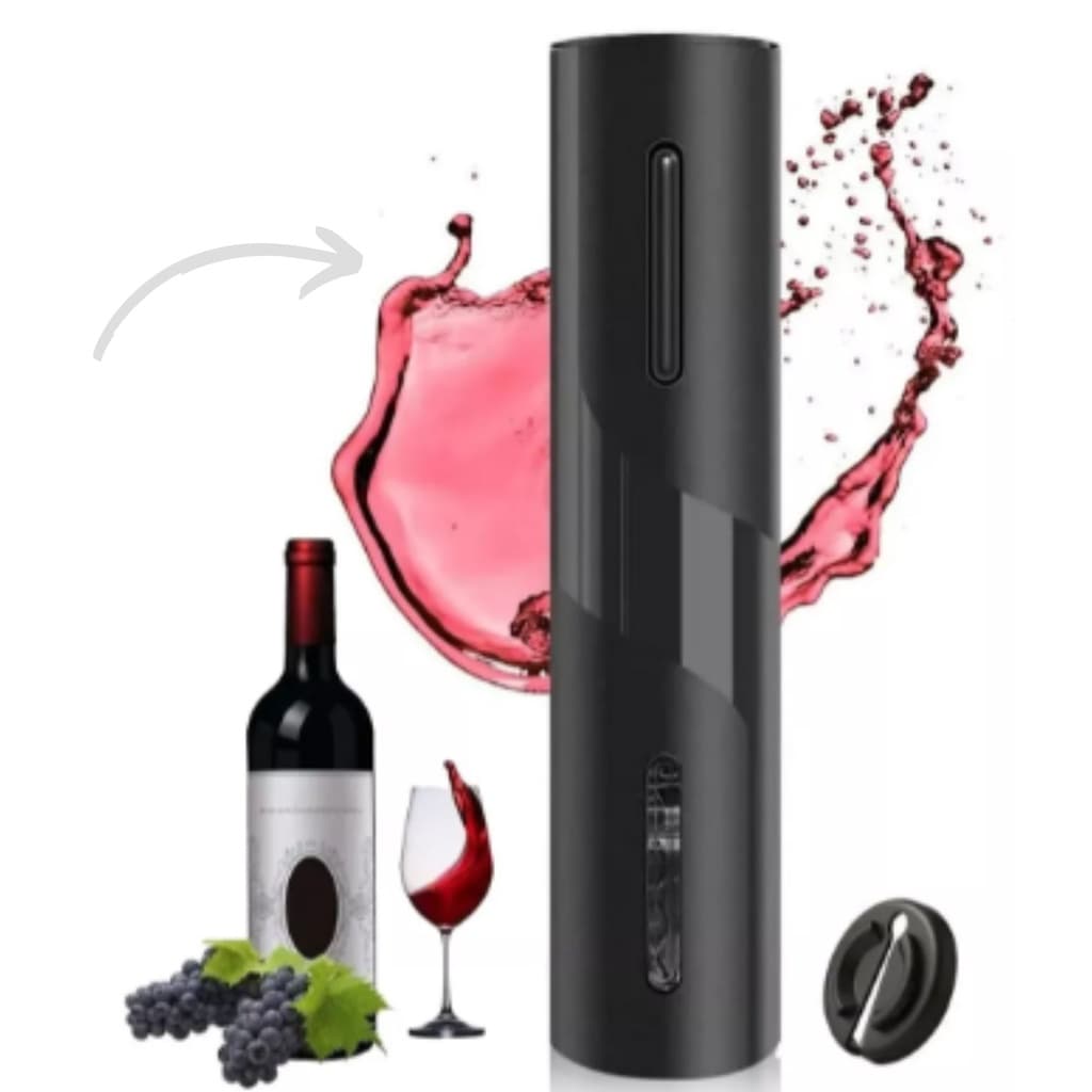 Abridor Garrafa Saca Rolhas De Vinho Eletrico Automatico