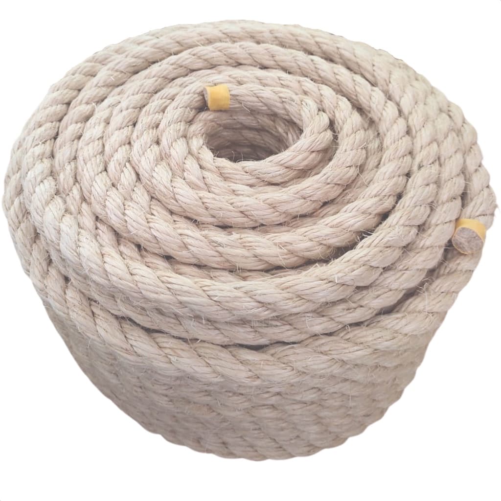 CORDA DE SISAL LASIS 25MM 10M ARTESANATO ARRANHADORES DECORAÇÃO RUSTICA JUTA