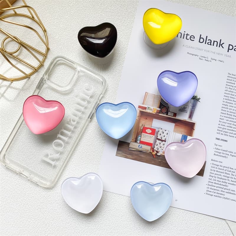 Lovely Crystal Glass Gradient Suporte Do Amor Retráctil