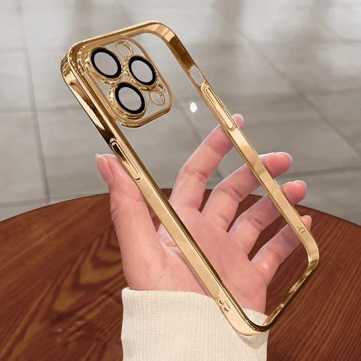 iPhone 11 12 13 14 15 16 Pro XS Max 7 8 Plus X XR Proteção À Prova De Choque Macio Transparente