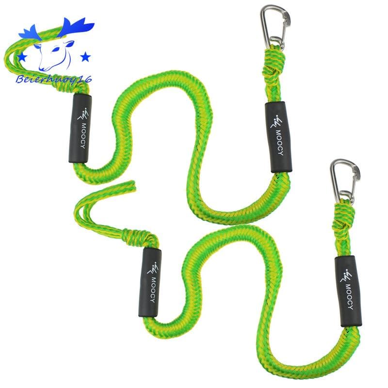 Moocy 2-Pack Boat Bungee Dock Line Com Gancho De Ancoradouro De Barcos A Jato Pontoon Ski SeaDoo WaveRunner Kayak