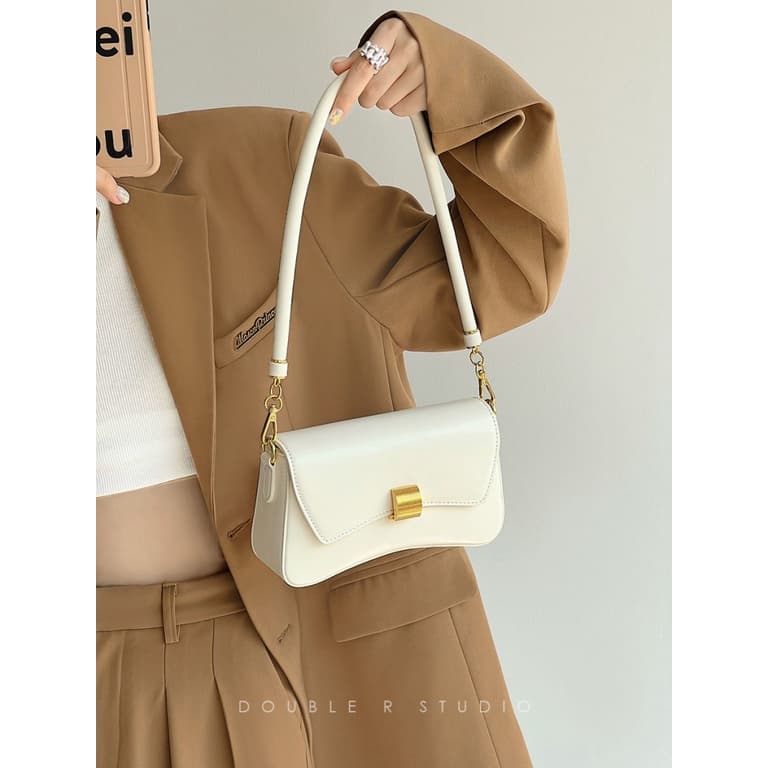 Bolsas de estoque pronto nicho francês suave de alto valor feminino mensageiro bolsa de ombro pequena nicho de Design ja