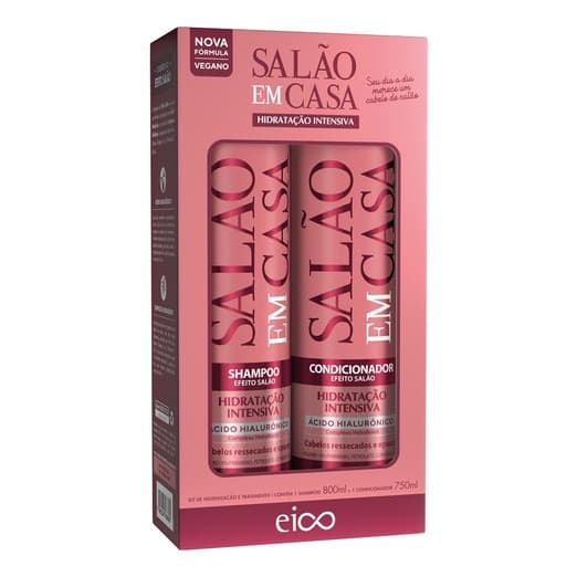 Eico Shampoo E Condicionador Salão Em Casa Tratamento Hidratação Intensiva 1550ml