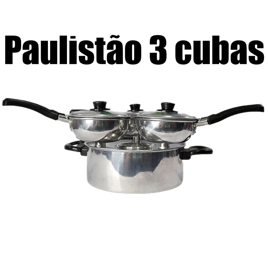 Cuscuzeiro Paulistão 3 cubas forma grande 500 ML