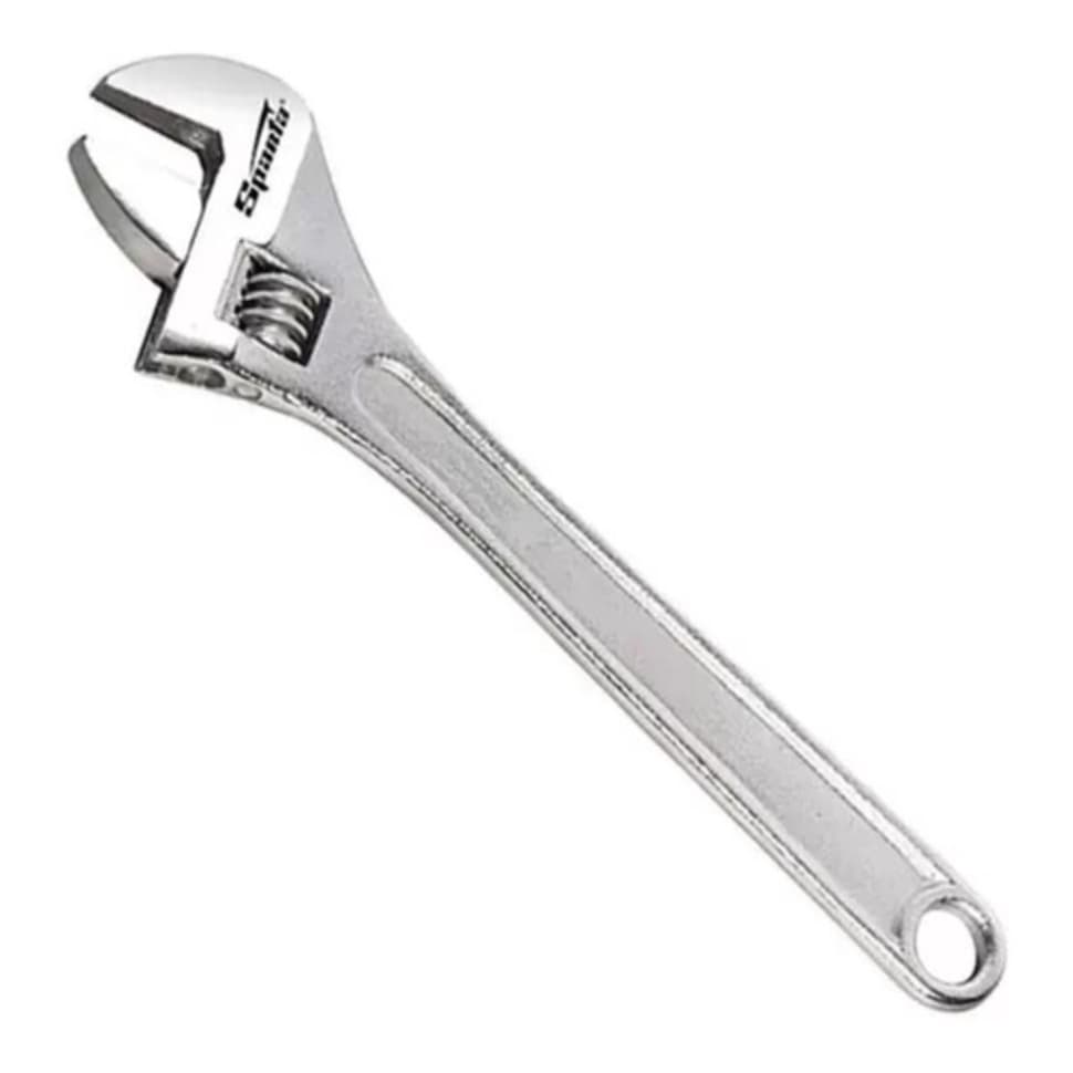 Chave Inglesa Ajustável 18 Pol 450 Mm Aço Crv Cromada
