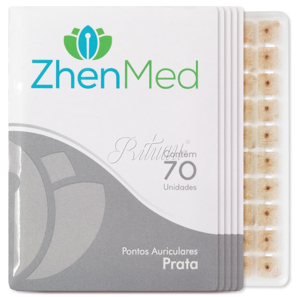 Ponto Auricular Prata 350 Pontos Acupuntura Auriculoterapia ZhenMed