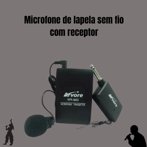 Microfone Profissional Com Lapela Sem Fio + Receptor E Transmissor / Preço & Tal
