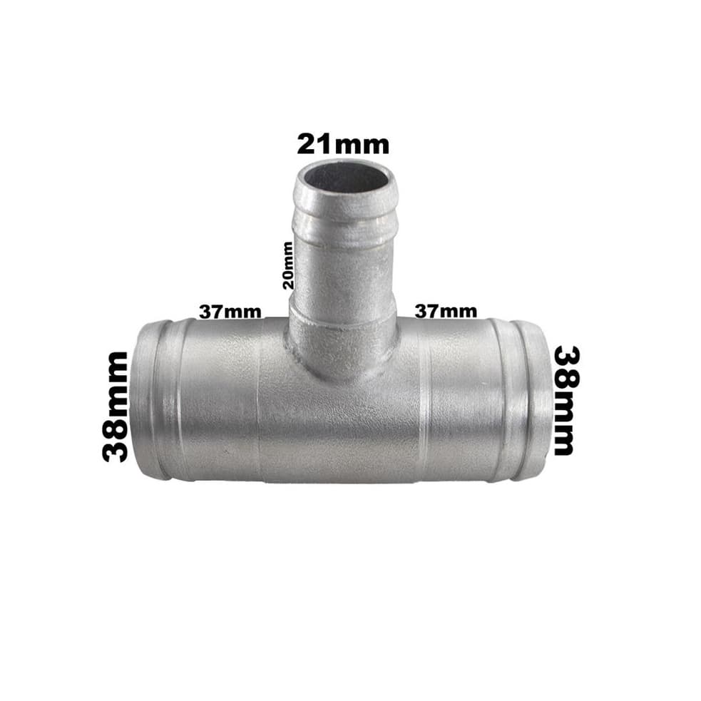 Conexao T Aluminio Radiador Adaptacao 37x20x37mm Universal