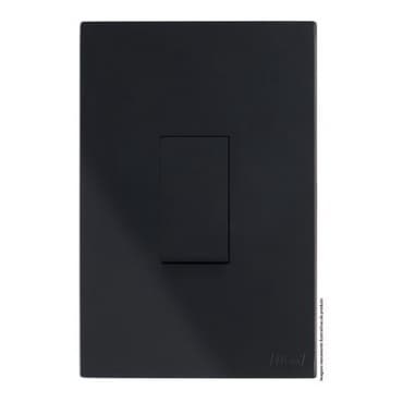 Conjunto Interruptor Paralelo 4x2 - Recta Black Fosco