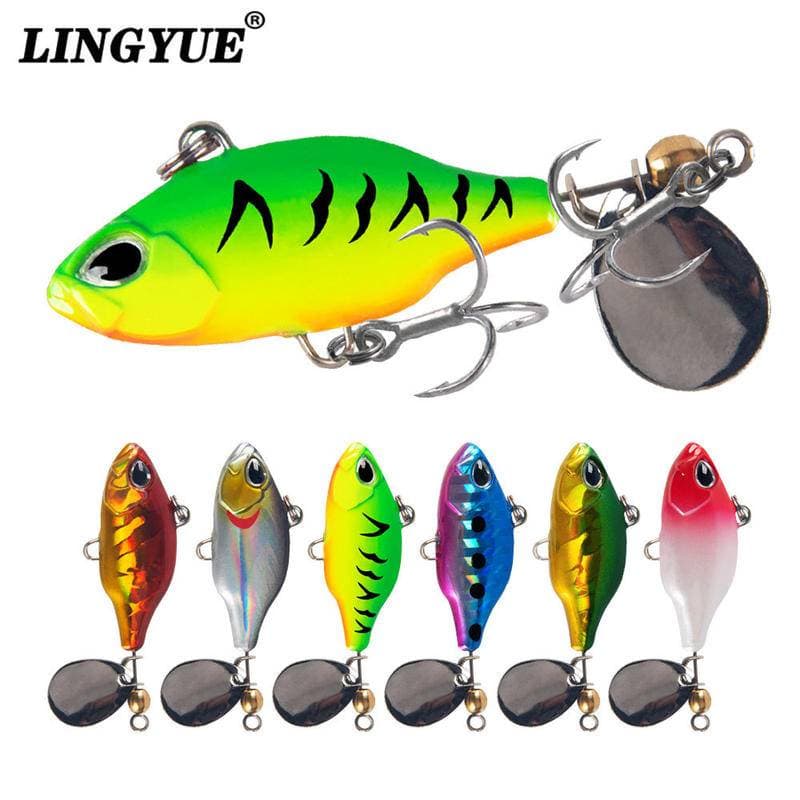 Micro Lure Pequeno Ciclone Vibração Sequências Rotativas Long Cast Água Doce Pesca No Mar Isca Falsa De Metal