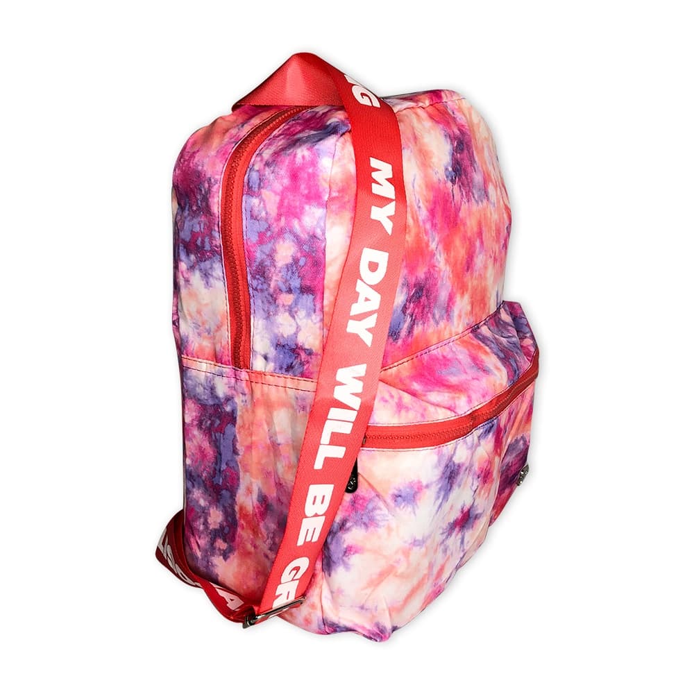 Mochila Escolar Juvenil Feminina Colorida Espaçosa Tie Dye