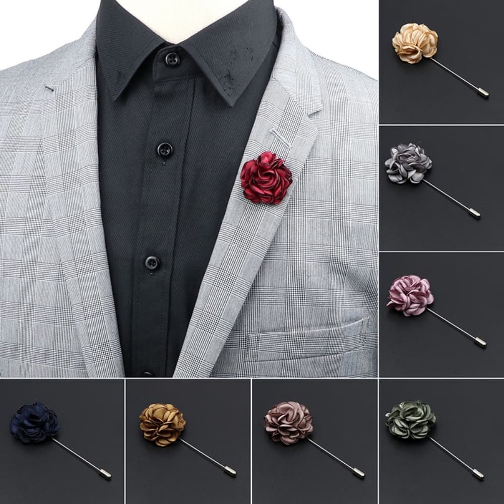 Broches Artesanais Masculinos Broche Floral Camisa Fato De
