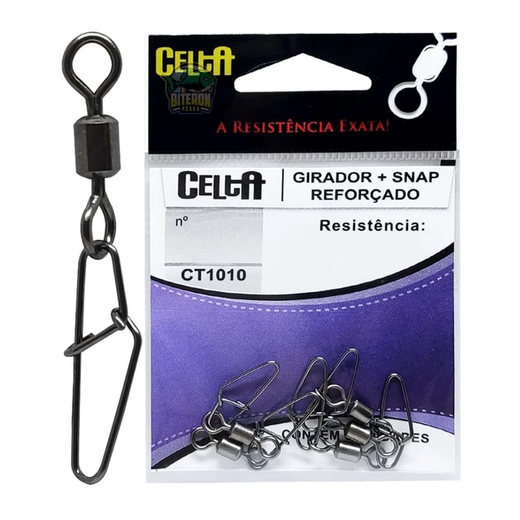 Snap com Girador Reforçado Pesca Celta - Vários Tamanhos