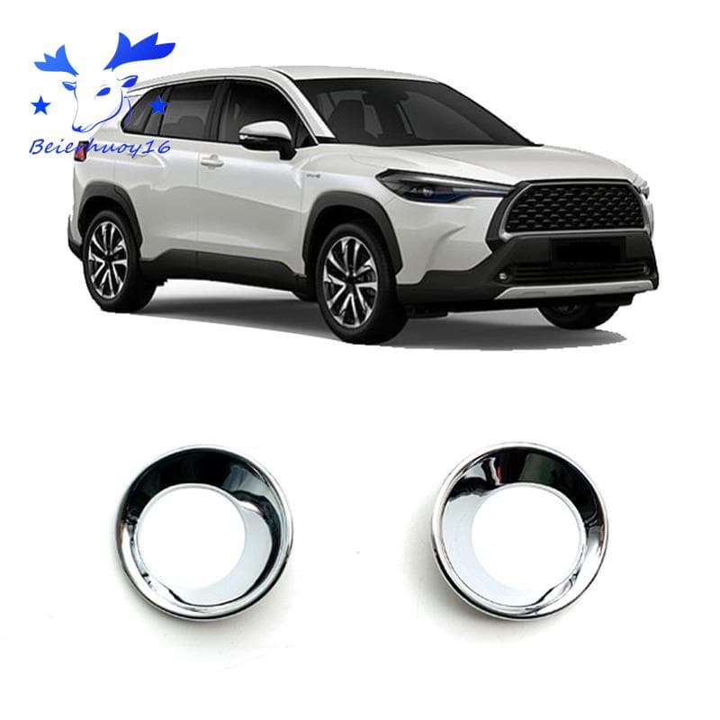 Tampa Frontal Da Lâmpada De Nevoeiro Para 2020 2021 Toyota Corolla Cross Car Styling ABS Chrome