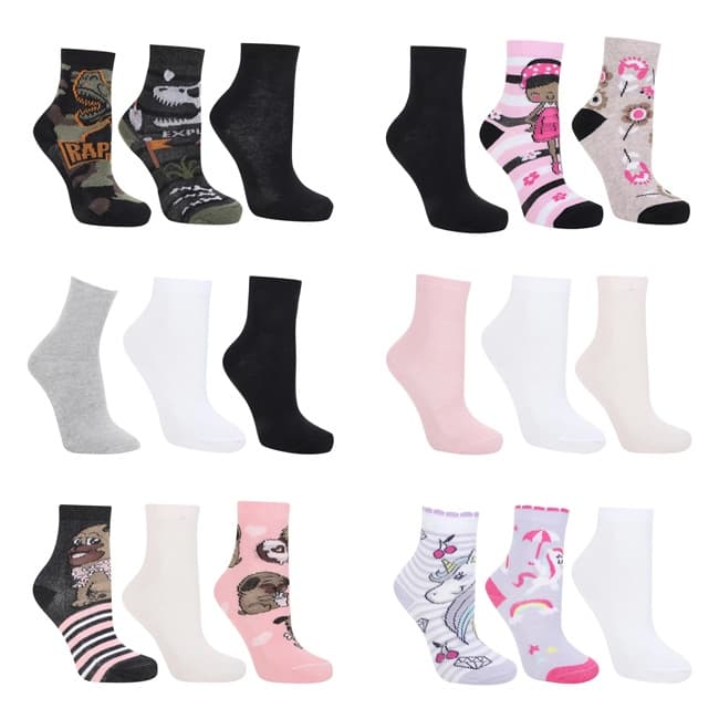 Kit 3 Pares Meia Soquete Infantil Bebê Menino Menina N.31 ao 34 - Cia da Meia