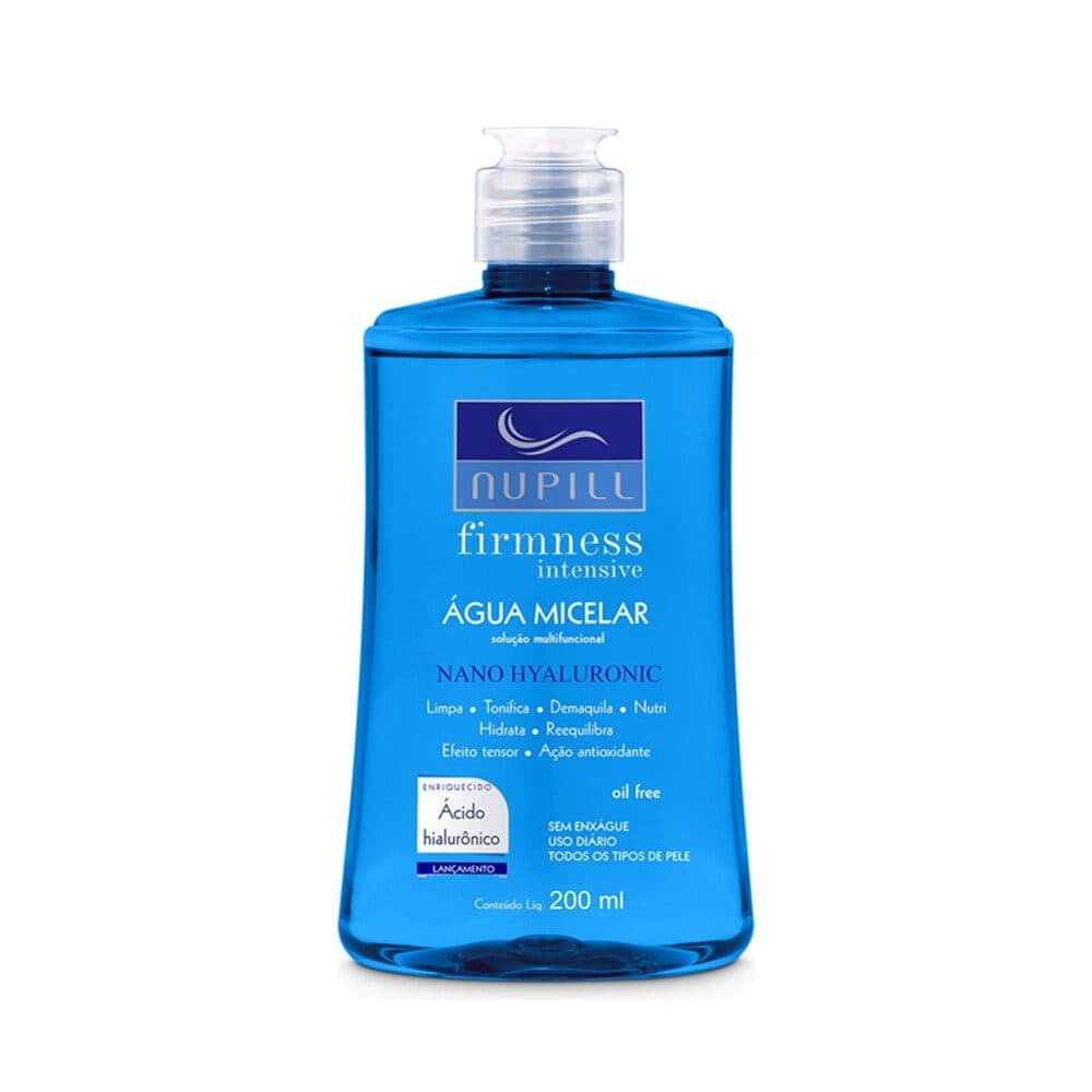 Água Micelar Facial Nano Hyaluronic Nupill 200ml