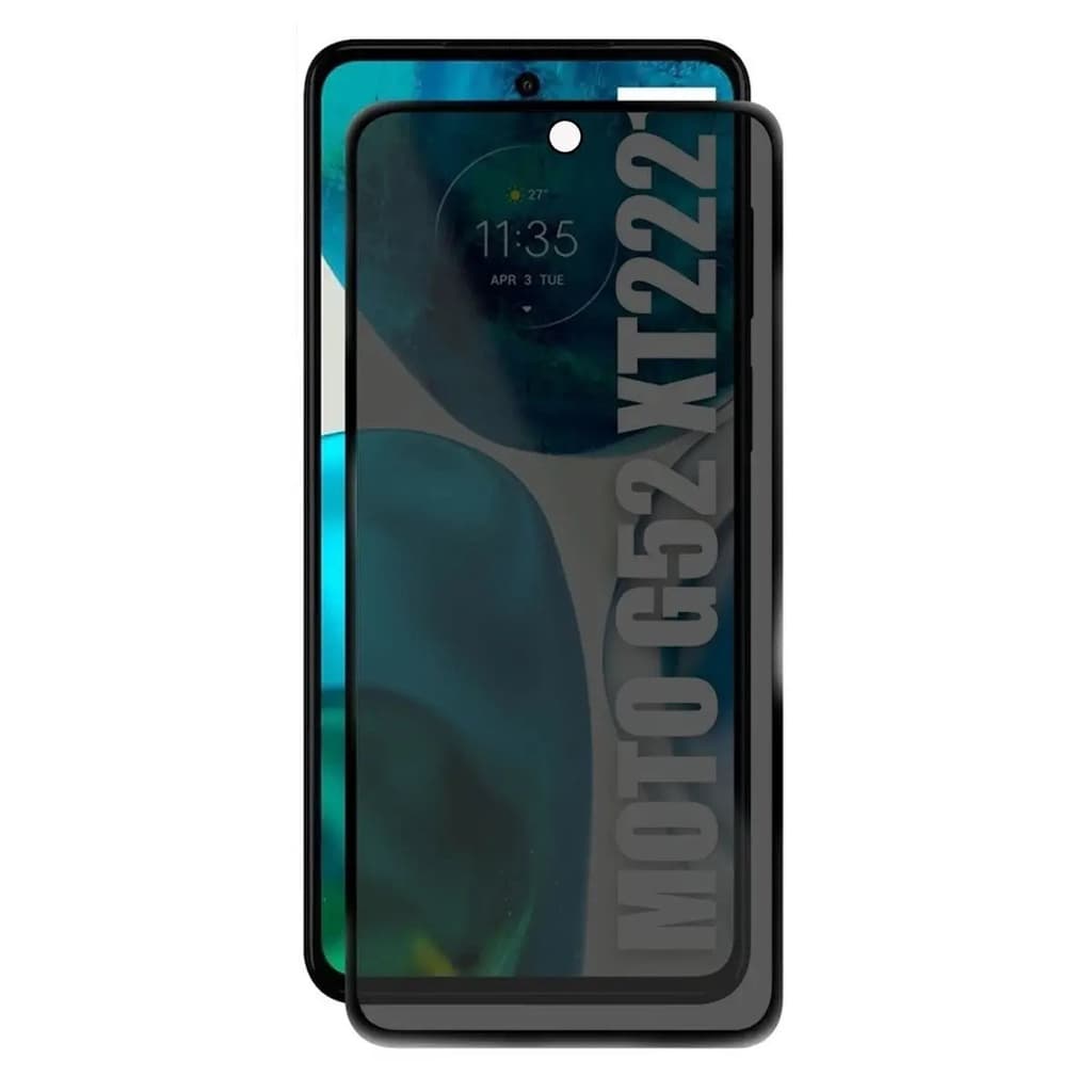 Película de Privacidade 3D Para Motorola Moto G52 XT2221 Tela 6.6 Anti Spy