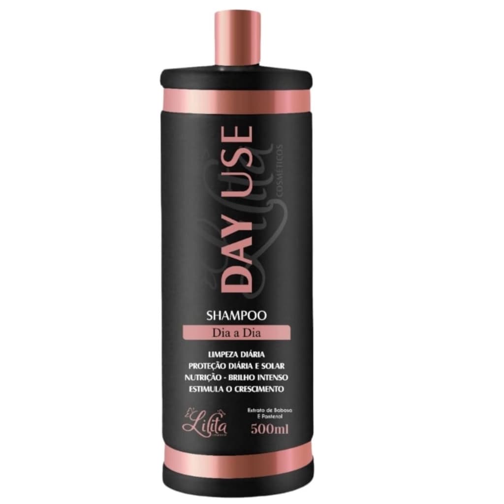 Kit Limpeza Banho Uso Diário Day Use Todos os Tipos Cabelos Lilita Mimos Cuidado Hair Crescimento Hidratação Construção