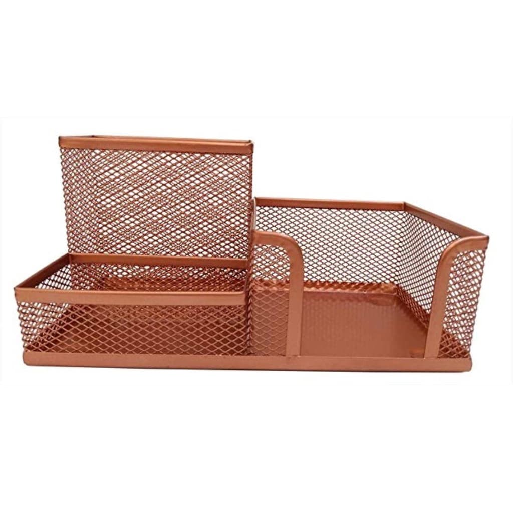 Porta Lapís Caneta Clips Lembrete Aramado Rose Gold GV Office