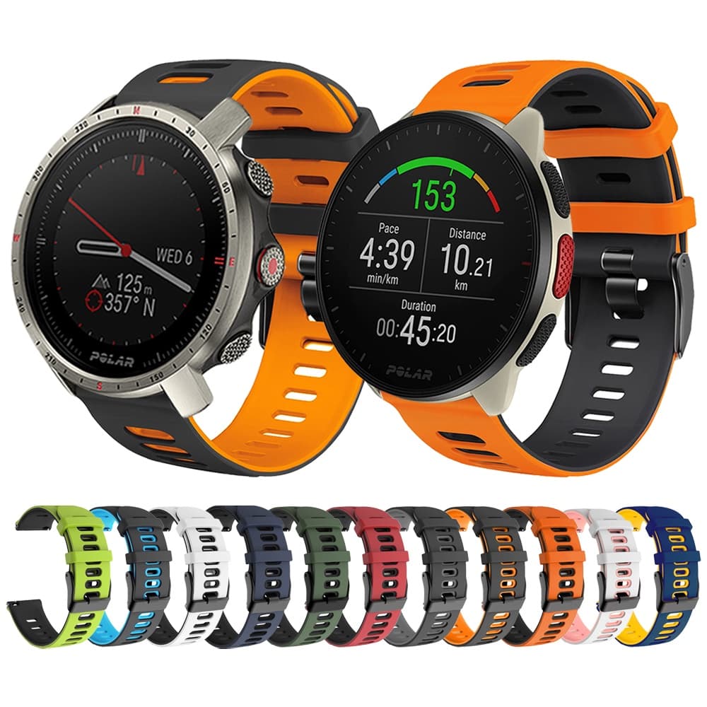 Pulseira Polar Pacer para Polar Grit X Pro Titan/Vantage M2 M/IGNITE 2/Unite pulseira esportiva de silicone Pulseira Strap
