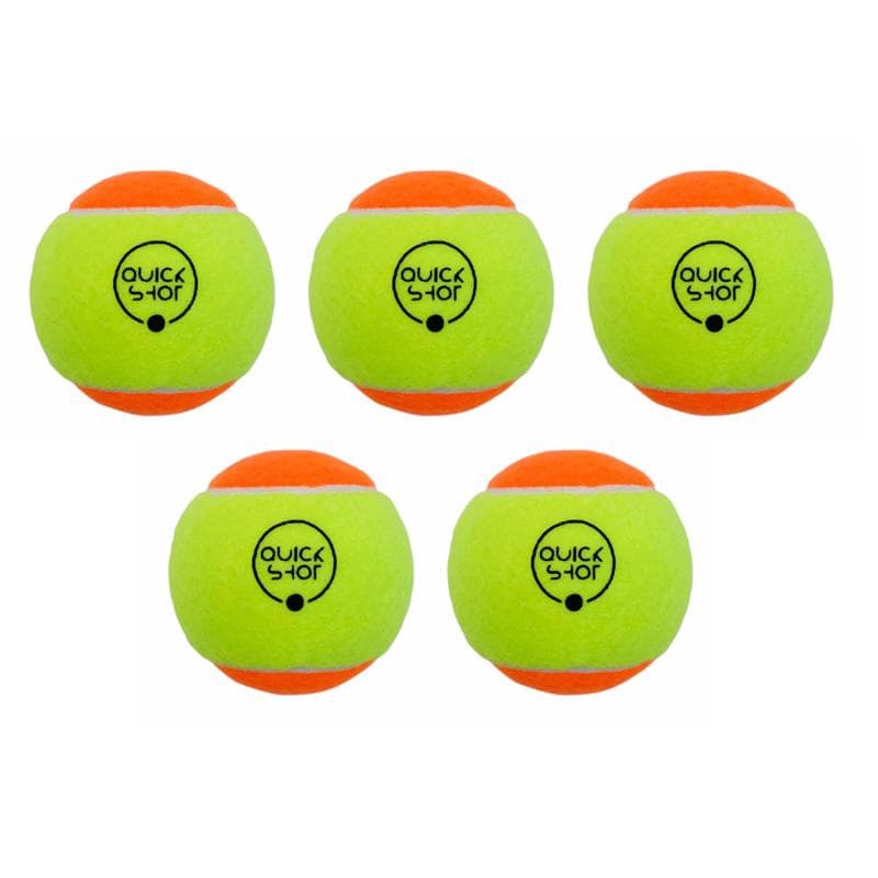 Kit 5 Bolas Beach Tennis Profissional Bolinha Tênis Praia Quick Shot