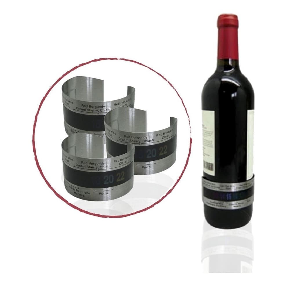 Kit 3 Medidor Temperatura Garrafa Vinho Termometro Bebida