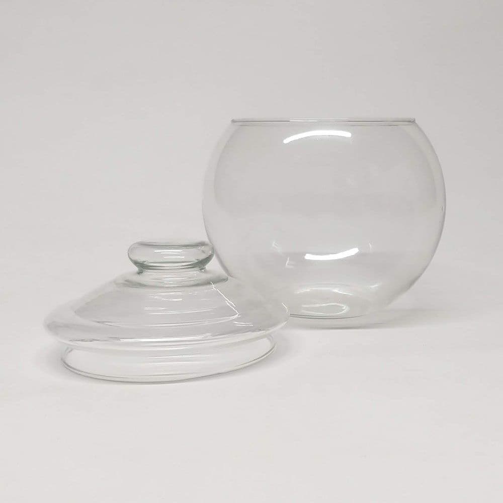 Pote de Vidro Com Tampa Aquário Redondo 4,0 l
