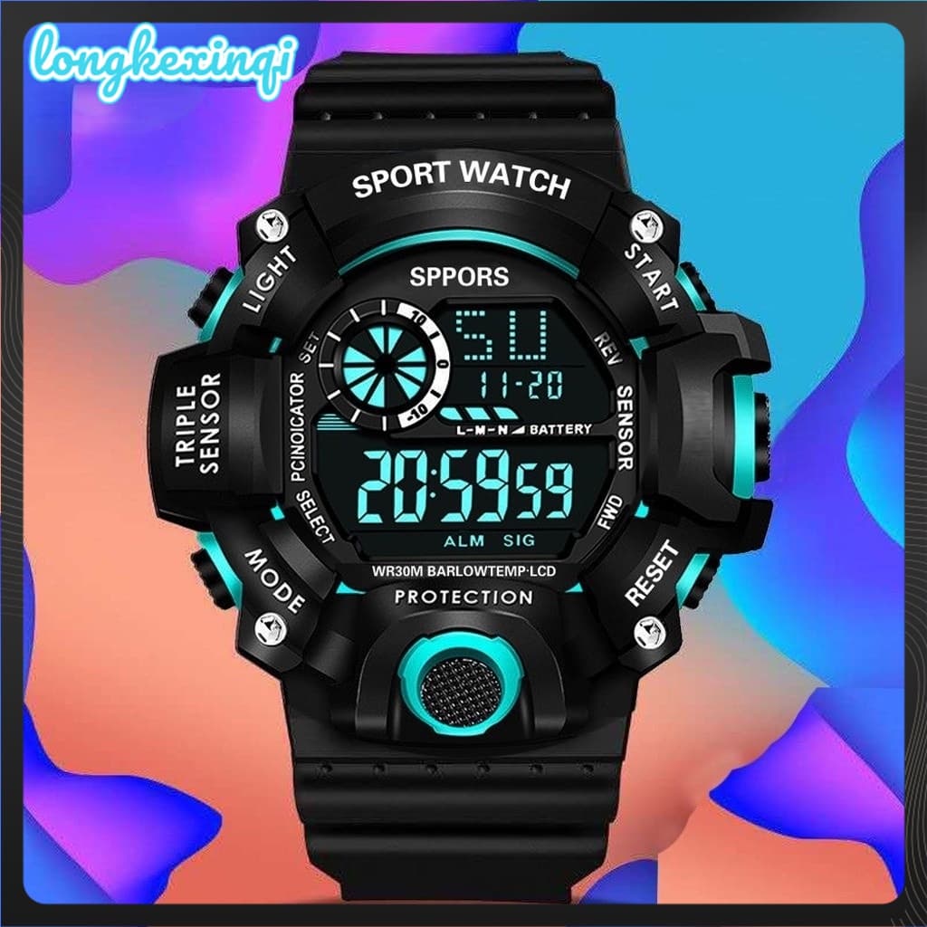Nova Relógios Masculinos Original Multifuncional Digital Quartz Relogio Masculino À Prova D 'Água 1819 Relógio Esportivo Eletrônico