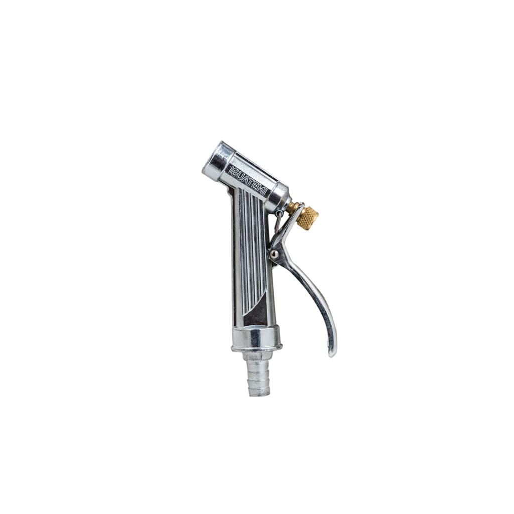 Esguicho Revolver Jardim Luxo Metal Zincado 1/2