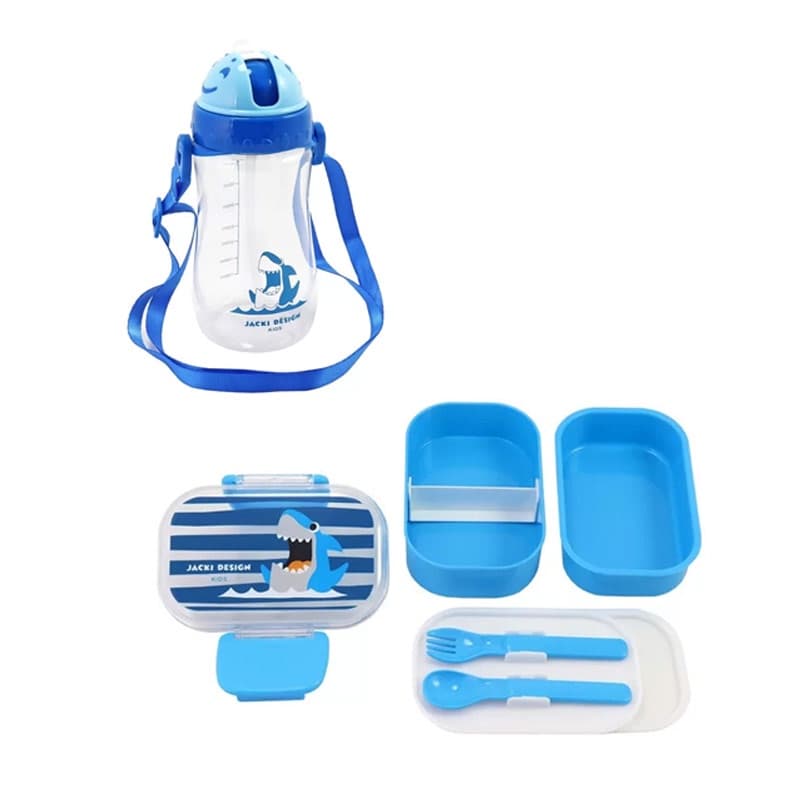 Kit Pimpolhos Pote para Lanche de 2 Andares e Garrafa Infantil Jacki Design (AGD23872/ATB23871)