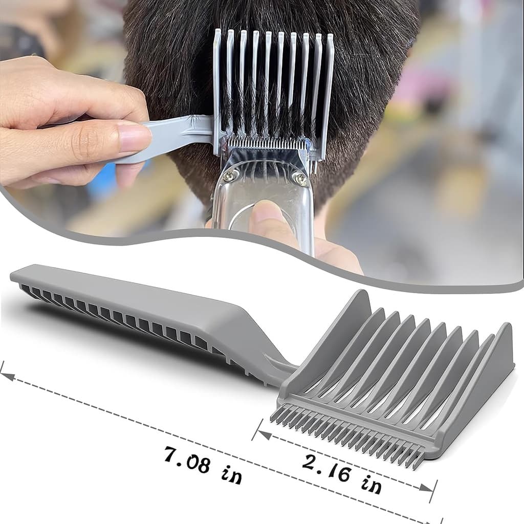 Pente Guia De Clipper De Cabelo De Posicionamento Curvo Para Homens E Mulheres
