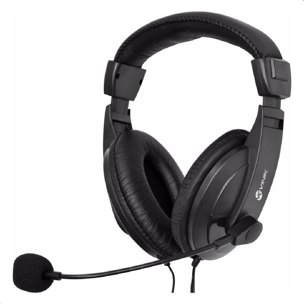 Headset Gamer Prodissional Vinik Go Play Fm35 Preto Confort