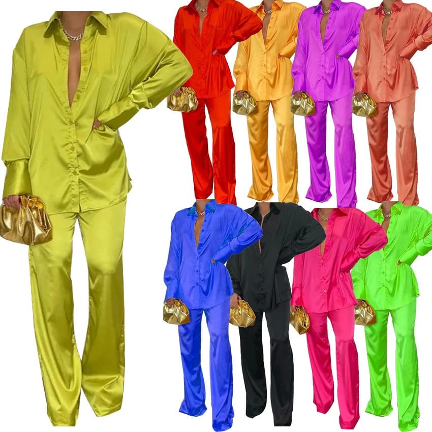 2022 Transfronteiriço Amazon Women's Independent Station wish moda multicolor colorido terno casual europeu e americano