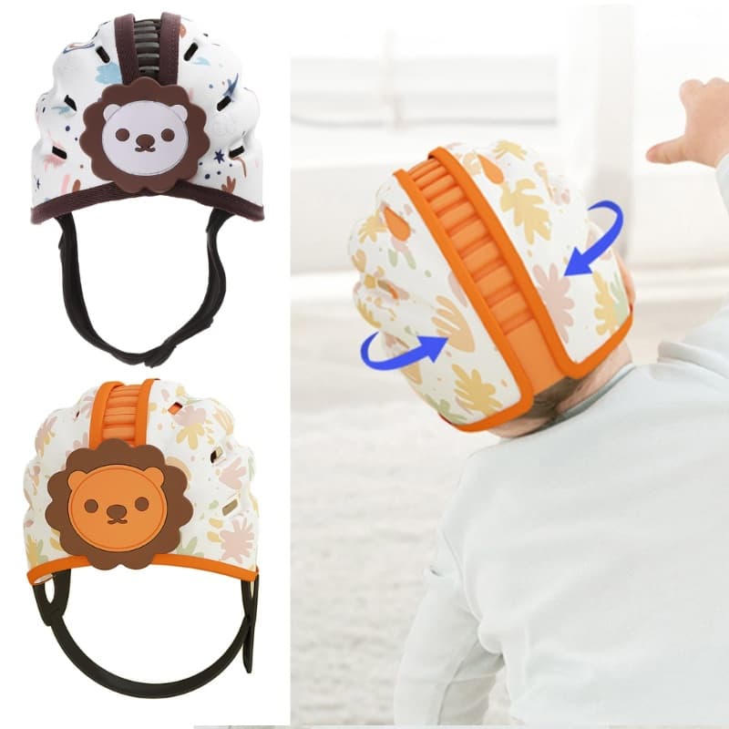 Capacete À Prova De Canto Para Bebê Kellnny Chapéu Protetor Cabeça De Criança Aprendendo A Andar Chapéus